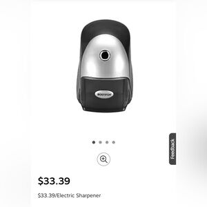 Bostitch Electric Pencil Sharpener - Black and Silver
